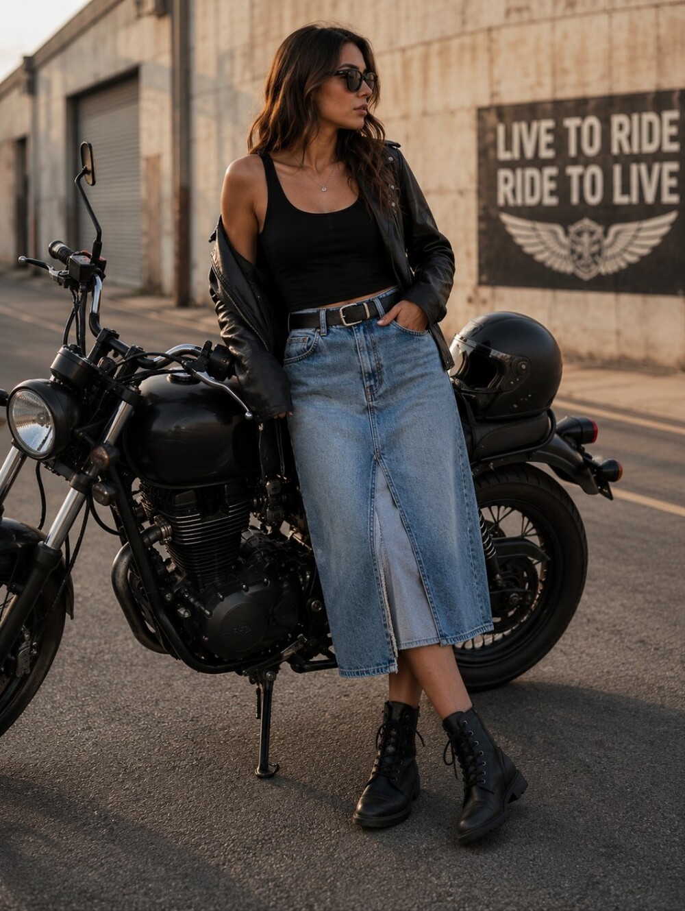 Black soft calfskin leather combat motorcycle Chelsea boots made in Italy